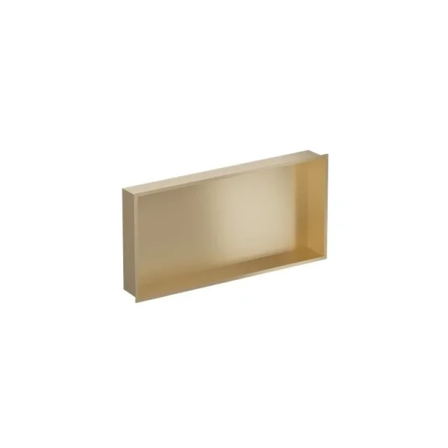 Crosswater Niches 610 X 305mm X 80mm With Led Light Strip Brushed Brass detail view - Image 2