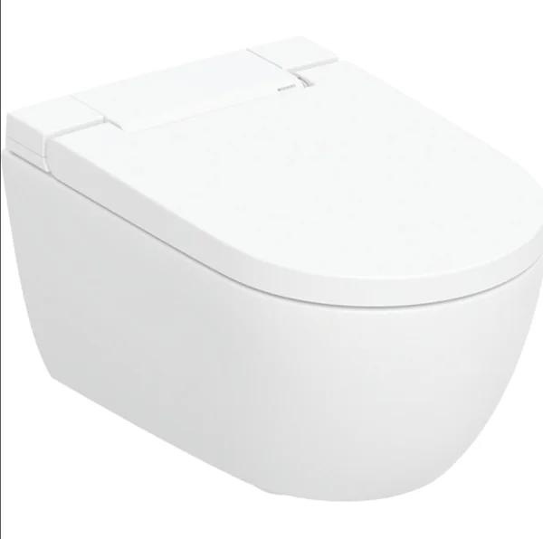 Geberit Aquaclean Alba Wc Complete Solution Wall Hung Pan & Seat With White Cover Detail