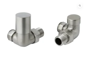 Just Taps Inox Radiator Corner Valve Stainless Steel