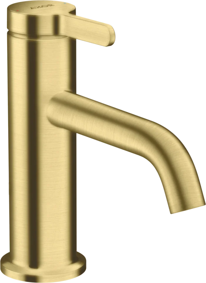 Axor One Single Lever Basin Mixer 70 With Lever Handle And Waste Set Brushed Brass product image - Image 1