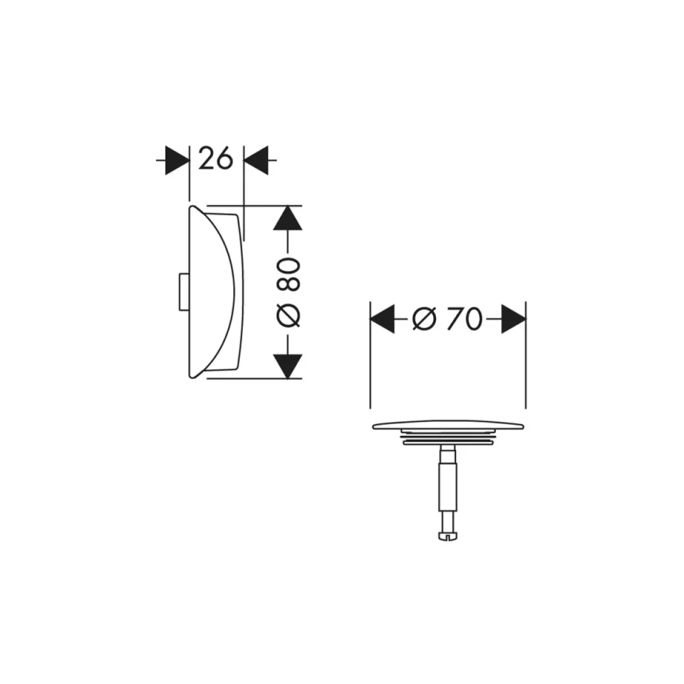 Hansgrohe Xx Flexaplus Finish Set Bbc Brushed Black Chrome detail view - Image 2