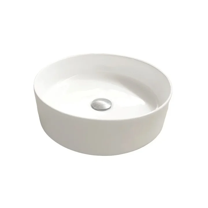 Britton Round Countertop Basin 400mm 0th Gloss White product image - Image 1