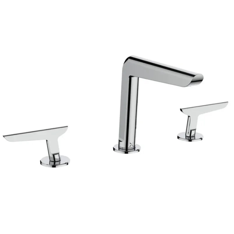 Crosswater Foile Basin 3 Hole Set Chrome product image - Image 1
