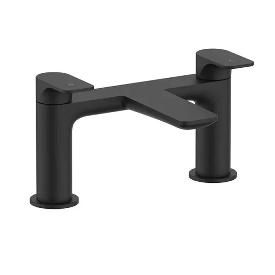 Crosswater Fuse Bath Filler Matt Black detail view - Image 2