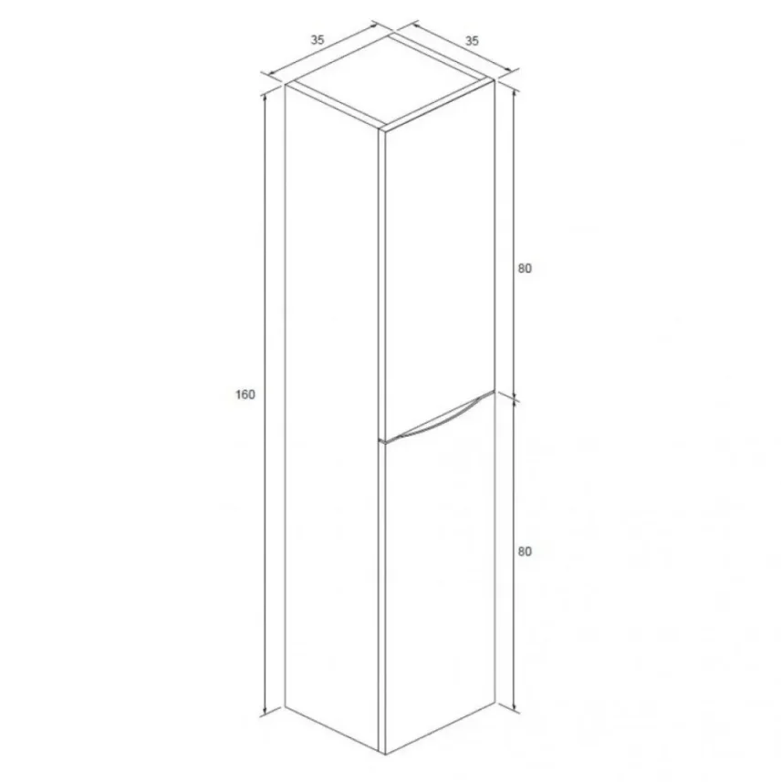 Crosswater Glide Ii Tower Unit Windsor Oak detail view - Image 6