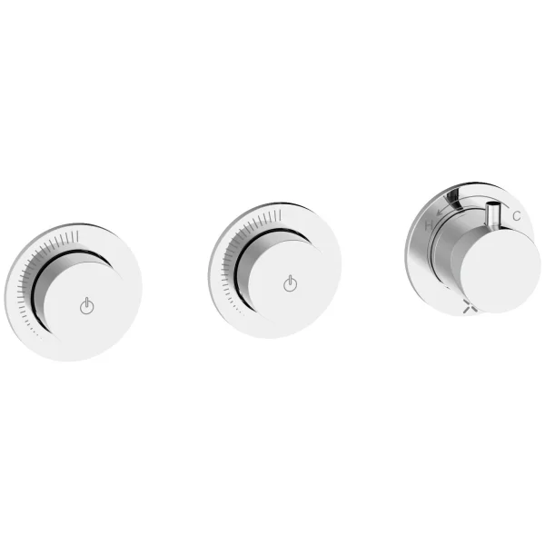 Crosswater Module Mrpo Push 2 Outlet Trimset Chrome