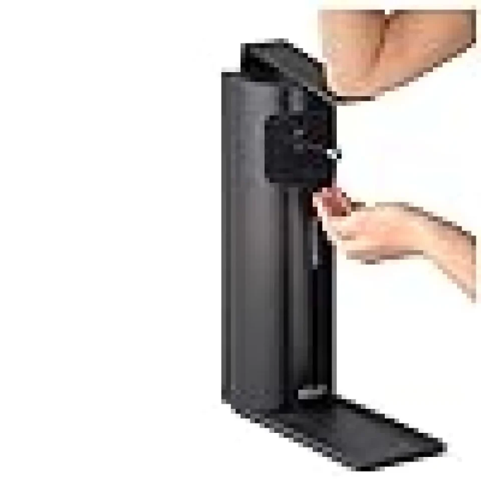 Keuco Plan Sanitiser Dispenser Wall Model Including Pump And Plastic Insert Black detail view - Image 2