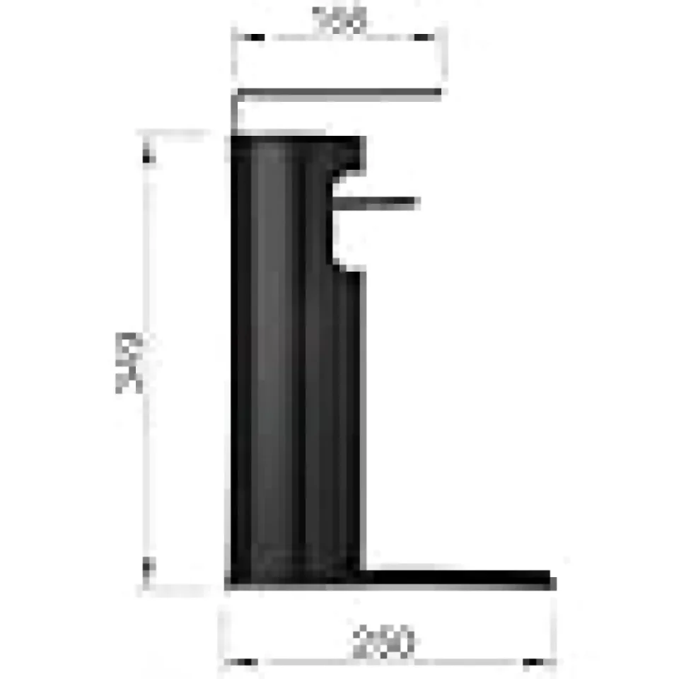 Keuco Plan Sanitiser Dispenser Wall Model Including Pump And Plastic Insert Black detail view - Image 3