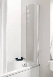 Crosswater Supreme 350m Fixed Mini Bath Screen / Guard Silver
