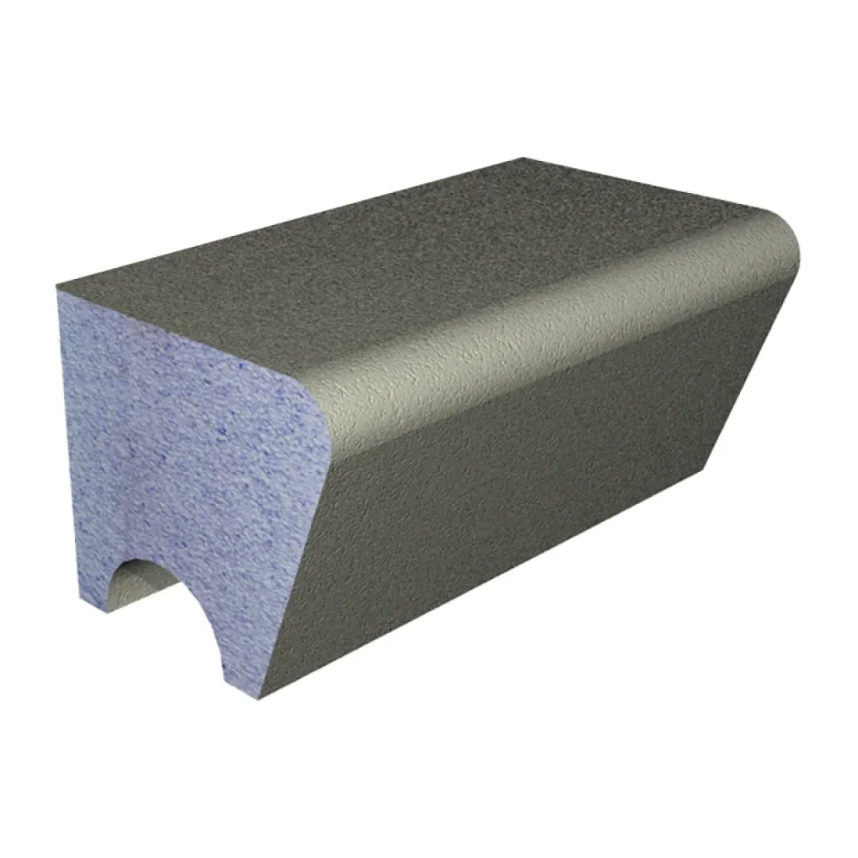 Abacus Elements BSPK Length Elipse Seat 1200mm (by standard width and depth) detail view - Image 2
