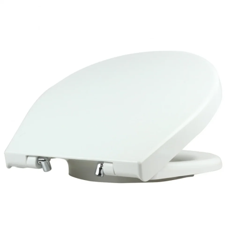 Galassia Toilet Seat Xes Bco Mat Chrome Hinges product image - Image 2