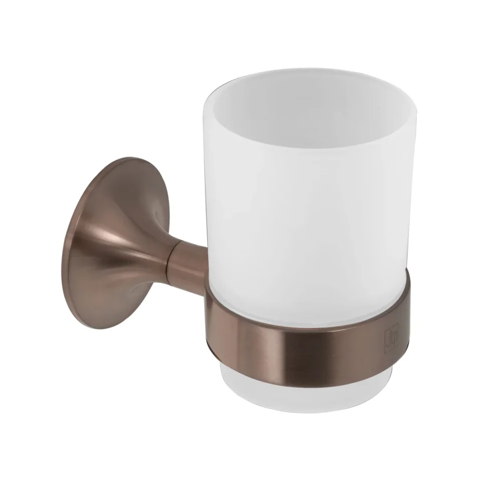 Just Taps Kono Tumbler Holder Brushed Bronze product image - Image 1