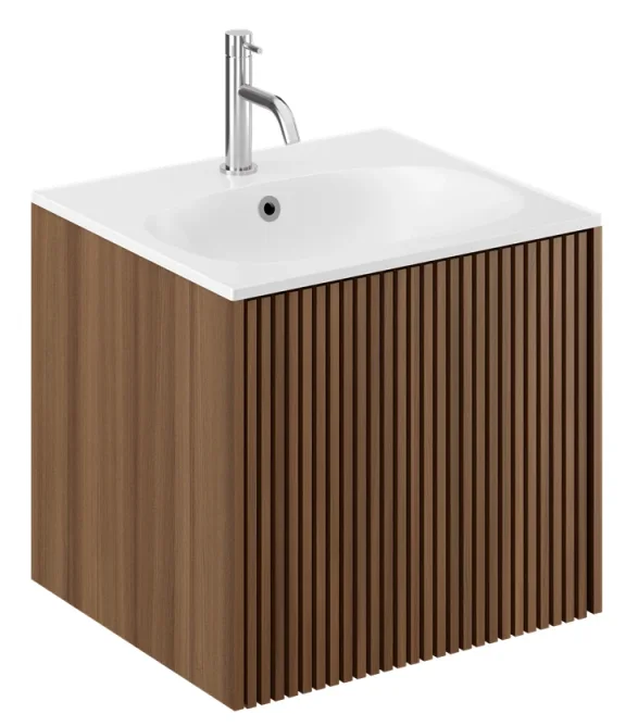 Crosswater Limit Single Drawer Unit 500 Royal Walnut product image - Image 1