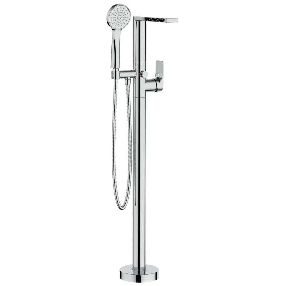 Crosswater Fuse Bath Shower Mixer Floor Standing Chrome product image - Image 1