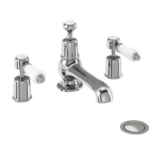 Burlington Quarter Turn 3th Tap With Pop Chrome