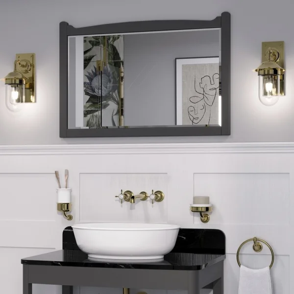 Burlington Guild Mirror 850mm Ashbee Grey