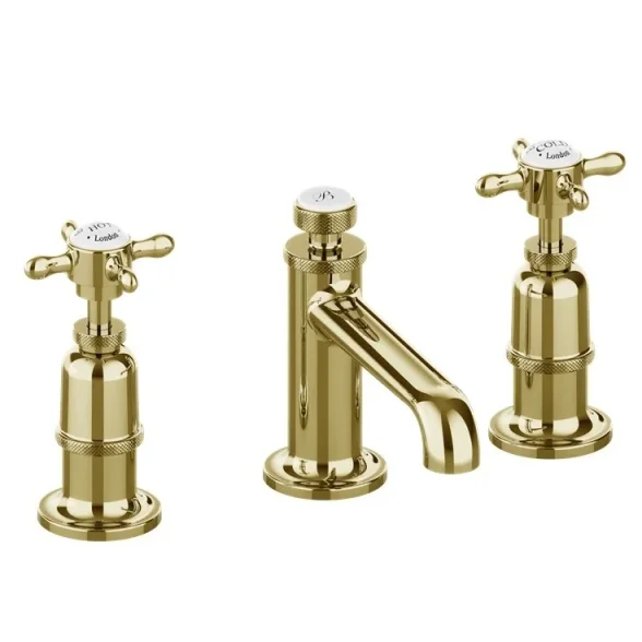 Burlington Guild Basin 3th Mixer Deck Mounted Gold product image - Image 1