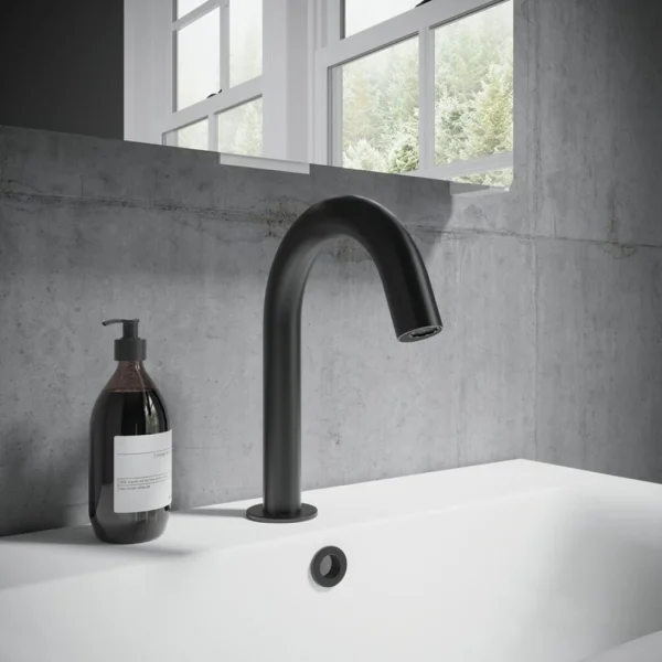 Crosswater Mpro Basin Spout Deck Mounted Sensor Matt Black