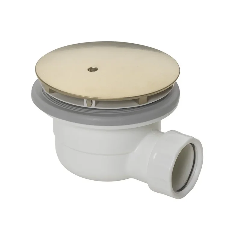 Britton High Flow Shower Waste Brushed Brass product image - Image 1