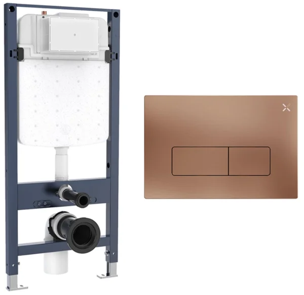 Crosswater Mpro Frame Set 1 Brushed Bronze