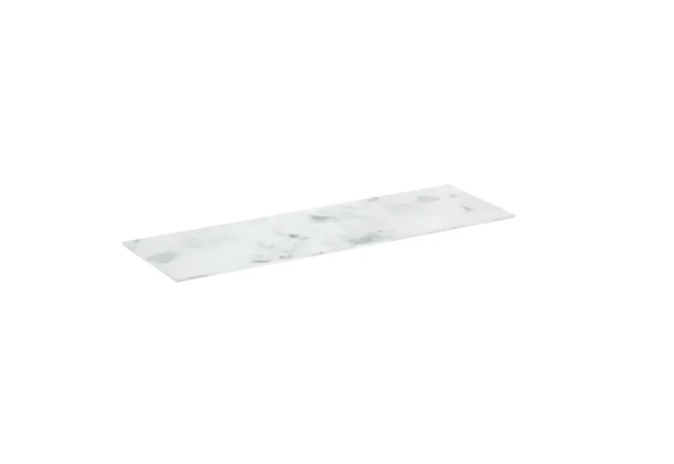 Saneux Uni 160cm Countertop - Matte Carrara White - 12mm product image - Image 1