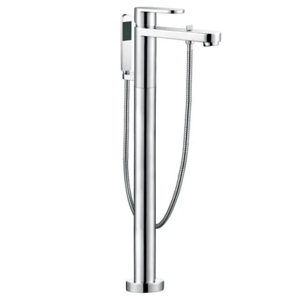 Vado Life Bath Shower Mixer With Shower Kit Single Lever Floor Mounted