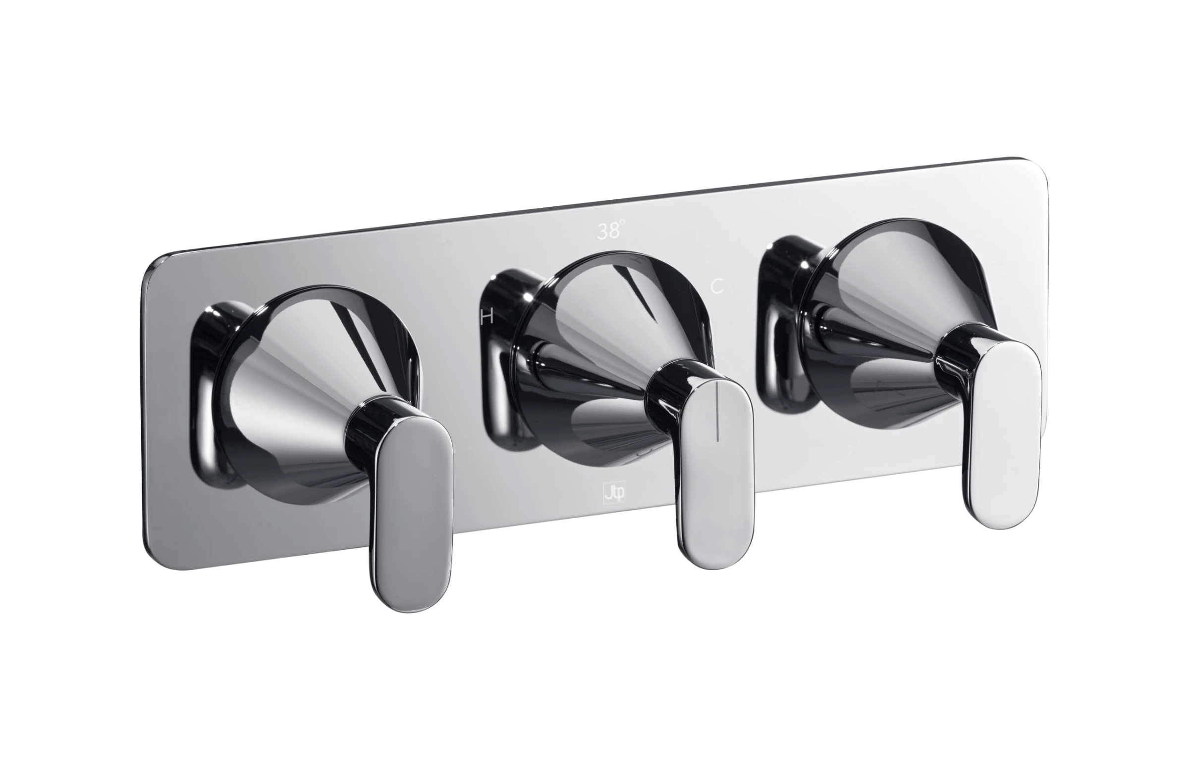 Just Taps Kono Thermostatic Concealed 2 Outlet Shower Valve (both Handles Included) Chrome