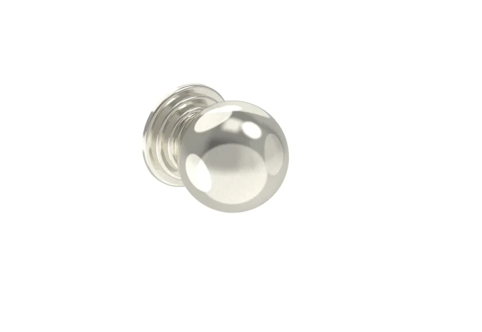 Saneux Winchester Knob Handle - Brushed Nickel detail view - Image 2