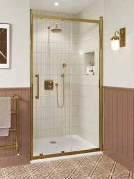 Burlington Classique Sliding Door 1200 Gold product image - Image 1