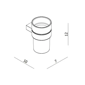 Crosswater MPRO Tumbler Holder Chrome