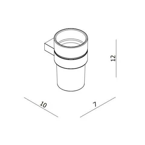 Crosswater MPRO Tumbler Holder Chrome product image - Image 1