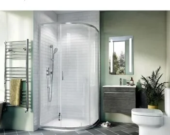 Crosswater Kai 6 Quad Single Door 1200x800 Silver product image - Image 1