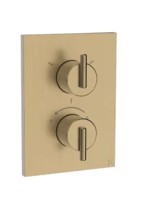 Crosswater Crossbox 3ONE6 3 Outlet Trim & Levers Stainless Brushed Brass Effect
