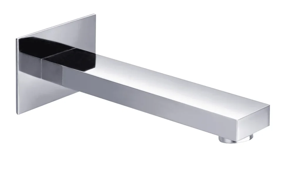 Just Taps Athena Wall Mounted Bath Spout 180mm Chrome product image - Image 1