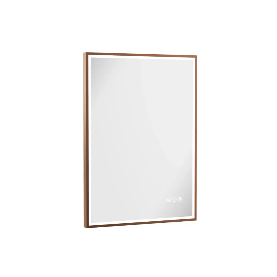 Crosswater MPRO Lit Mirror 500 x 700mm Brushed Bronze product image - Image 1