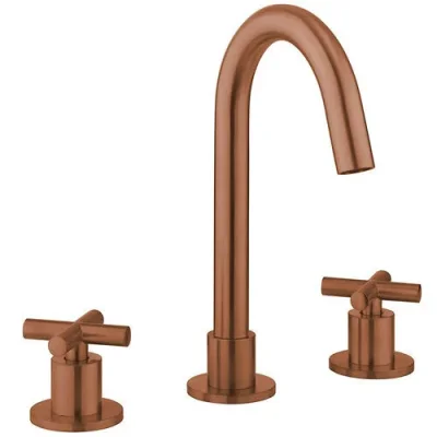 Crosswater MPRO Crosshead Basin Set Single Plate Brushed Bronze product image - Image 1