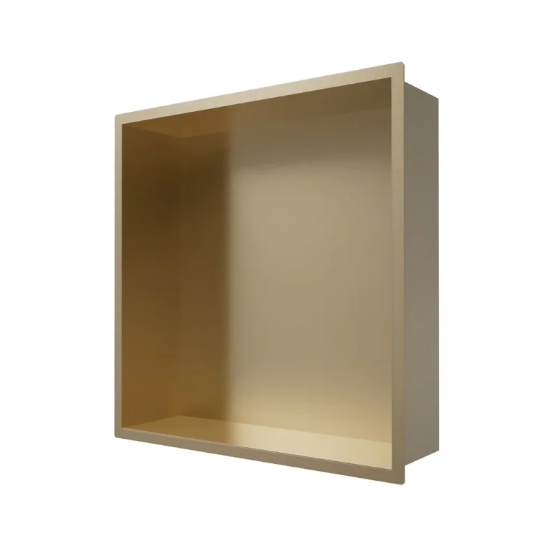 Crosswater Niches 305 X 305mm Brushed Brass product image - Image 1