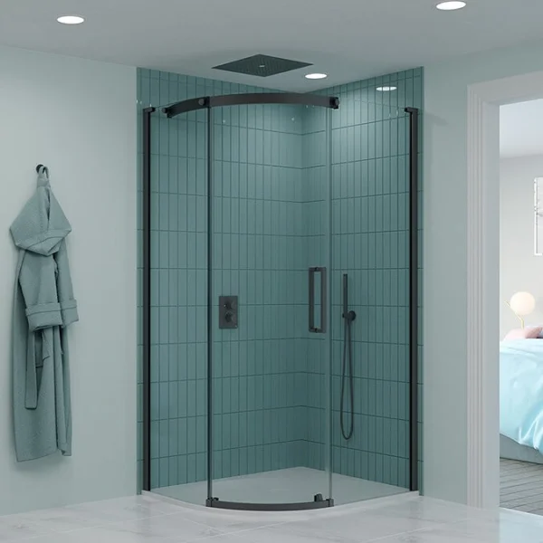 Crosswater Optix Offset Quadrant 1200x800 Left Hand Slate