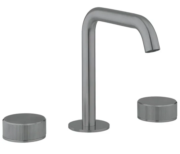 Crosswater 3ONE6 Basin 3 Hole Set Deck Mounted Stainless Slate