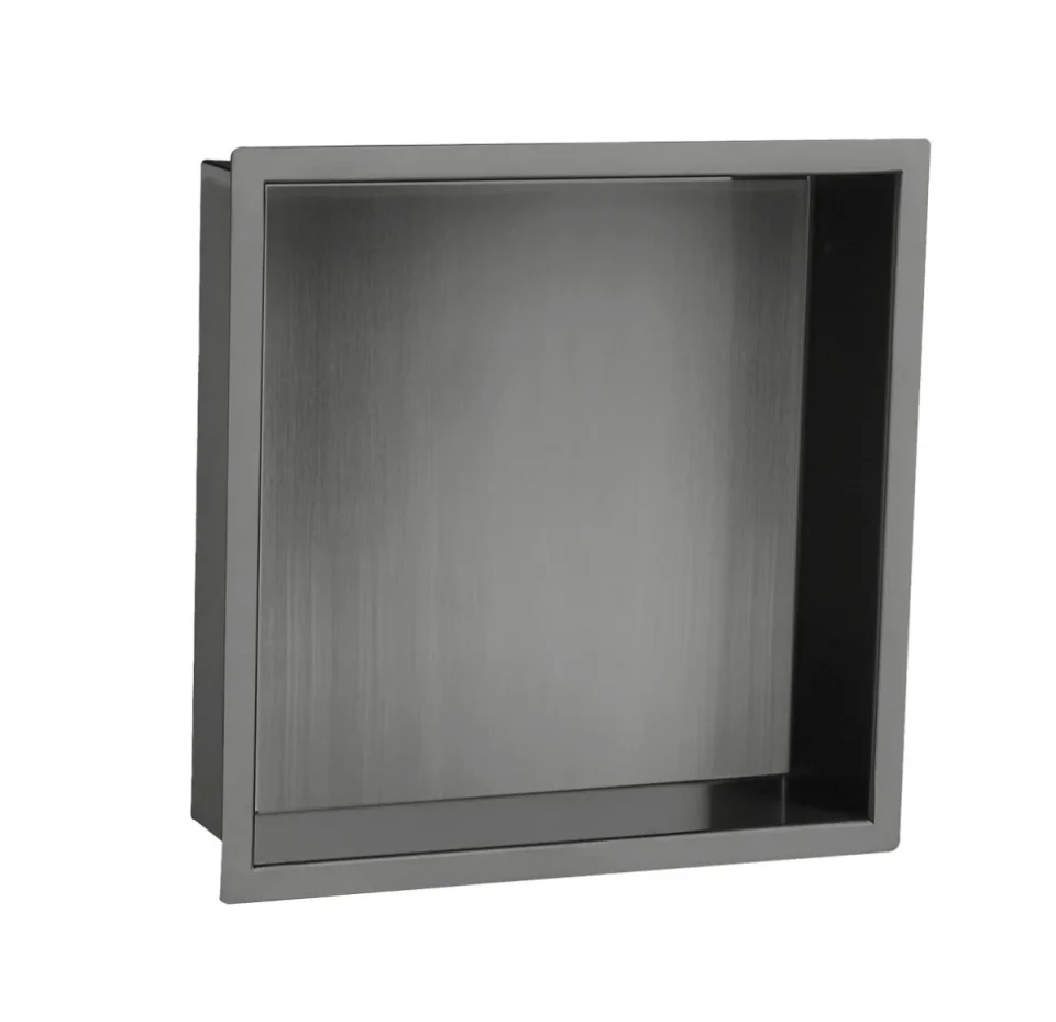Just Taps Brushed Black Shower Niche product image - Image 1