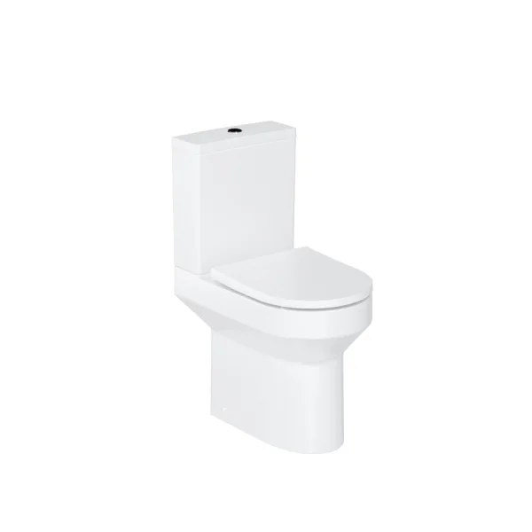 Britton Shoreditch Round Close Coupled Rimless Pan And Soft Close Seat