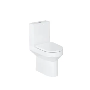 Britton Shoreditch Round Close Coupled Rimless Pan And Soft Close Seat