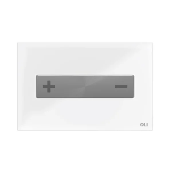 Oli Oceania Mechanical Glass White Satin Chrome Inox Button TD