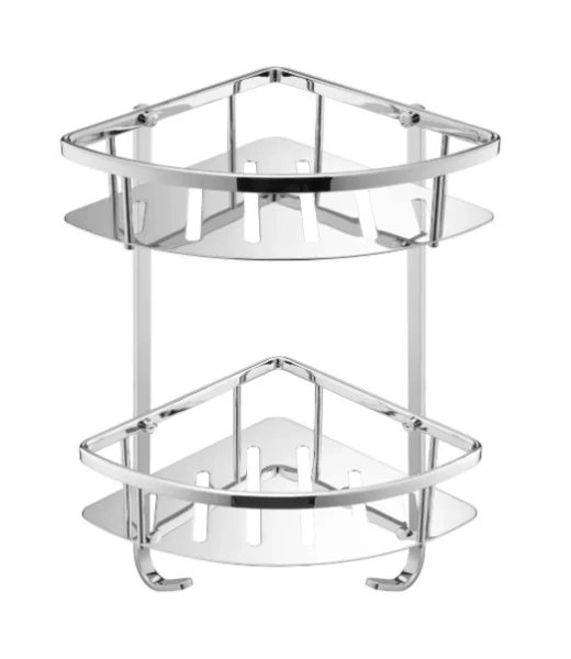Just Taps Kono Corner Twin Basket Chrome