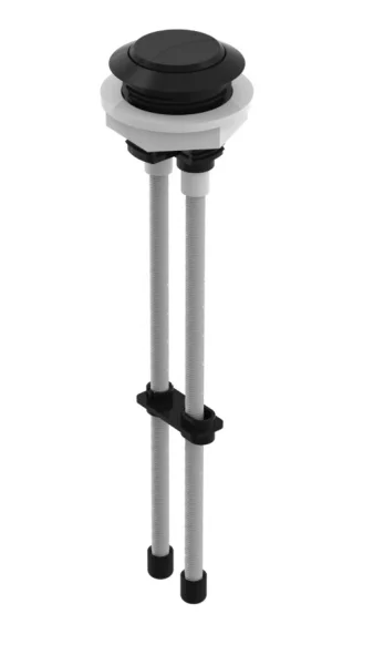 Saneux Flush Button - 2 Rods - Matte Black (compatible With Air, Matteo & Uni)
