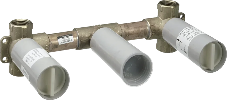 Axor Basic Set For 3-hole Wall Mixer, Wall-mounted product image - Image 1
