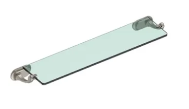 Burlington Guild Glass Shelf Brushed Nickel product image - Image 1