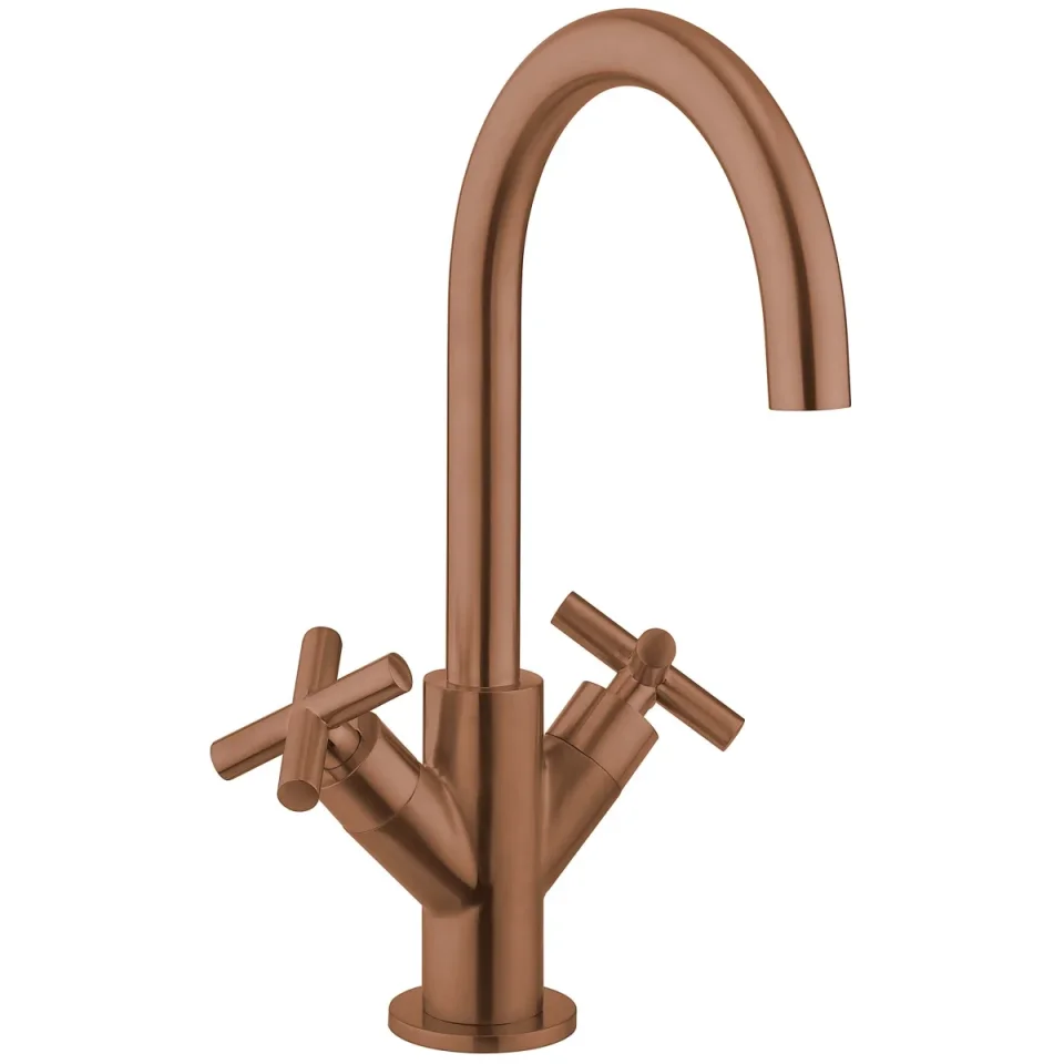 Crosswater MPRO Crosshead Basin Monobloc Brushed Bronze product image - Image 1