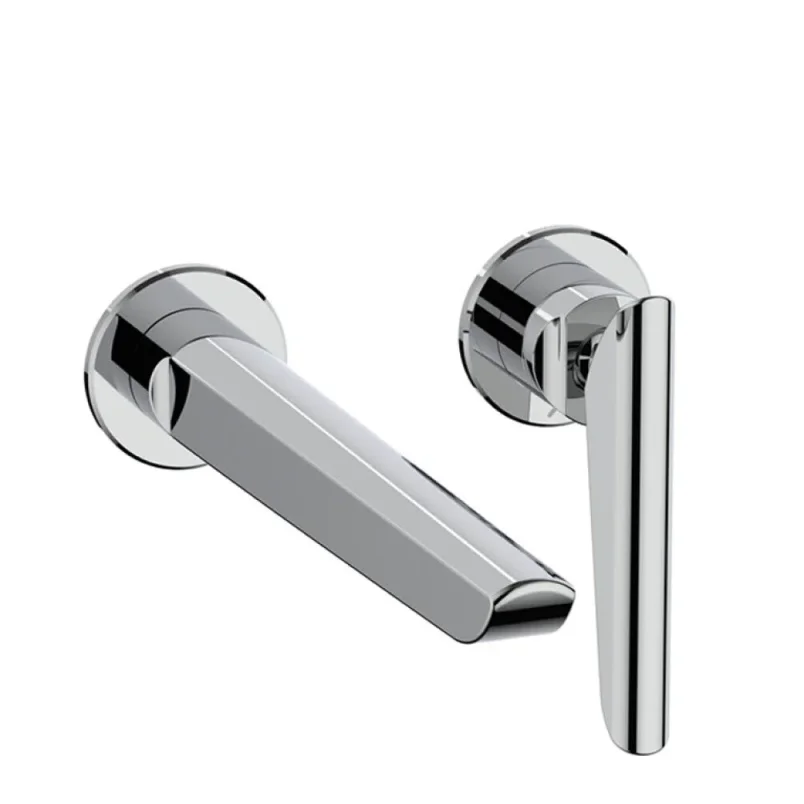 Crosswater Foile Basin 2 Hole Set Chrome detail view - Image 2