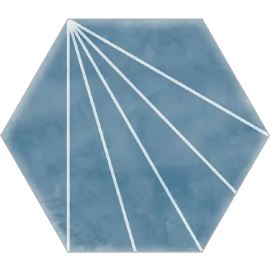 Scandinavian Cyan Decor Hexagon Tiles product image - Image 1